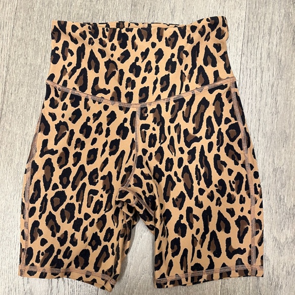 MICHI_NY Leopard Print Bike Shorts - Picture 1 of 8